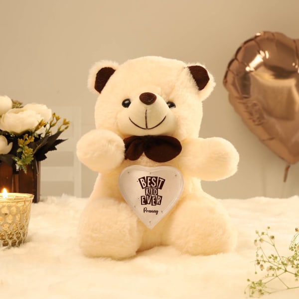 Best Kid Teddy Bear With Personalized Heart Panel