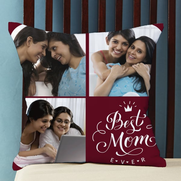Best Mom Ever Personalized Photo Cushion