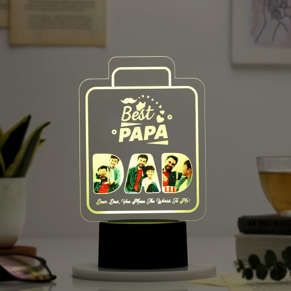 Best Papa - Personalized LED Lamp