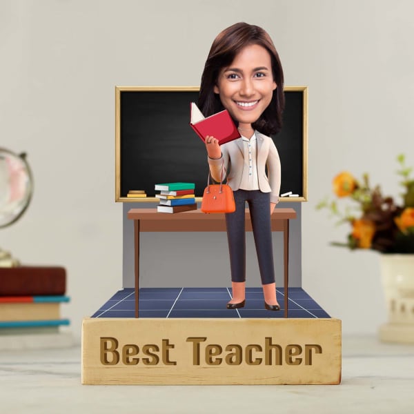 Best Teacher Personalized Caricature