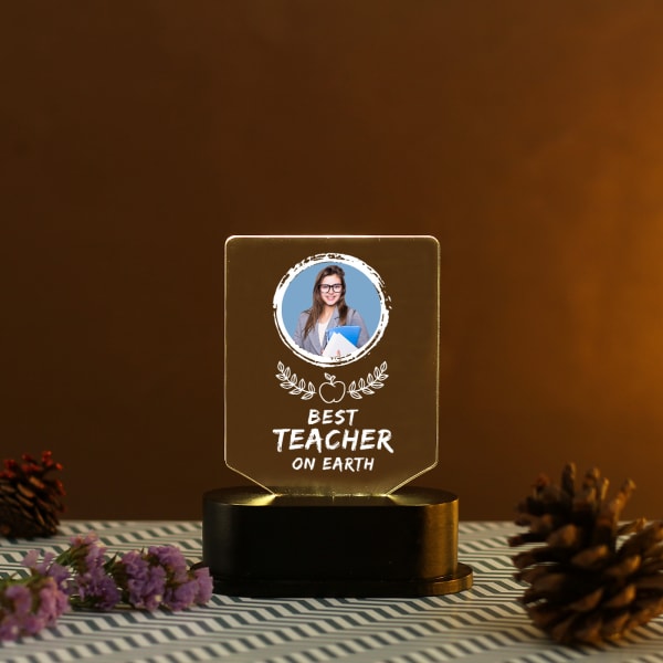 Best Teacher Personalized Table Lamp
