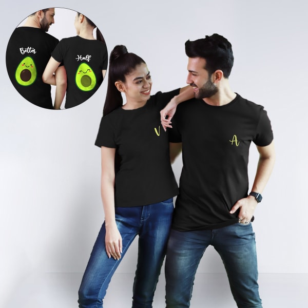 Better Halves - Couples T-shirt - Black