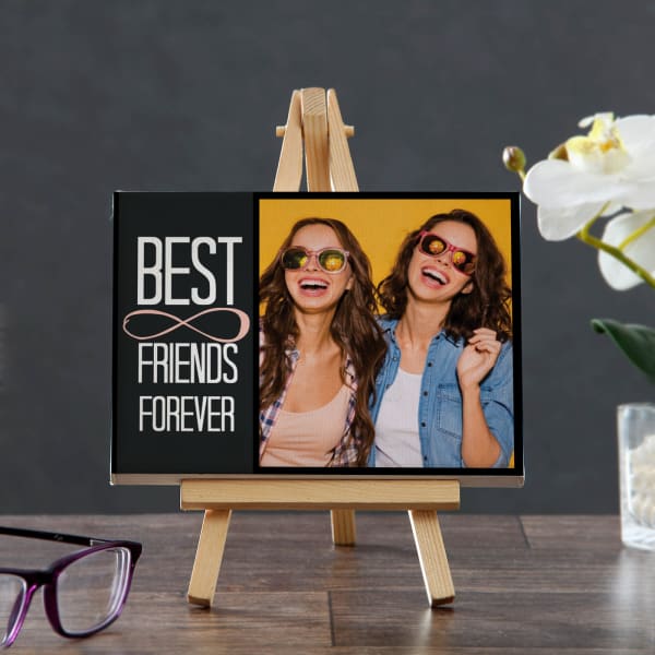 BFF Personalized Photo Canvas With Easel Stand