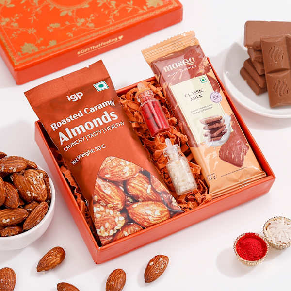 Bhai Dooj Bliss with Chocolate & Almonds