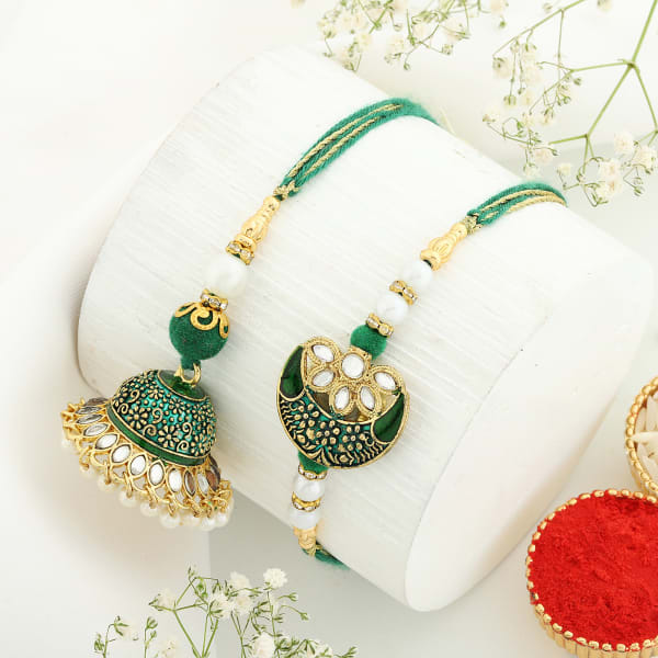 Bhaiya Bhabhi Embellished Rakhis