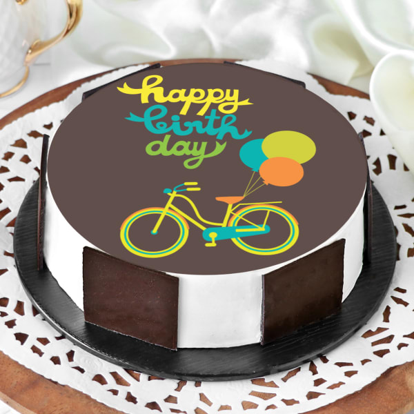 Bicycle Birthday Cake (Half Kg)