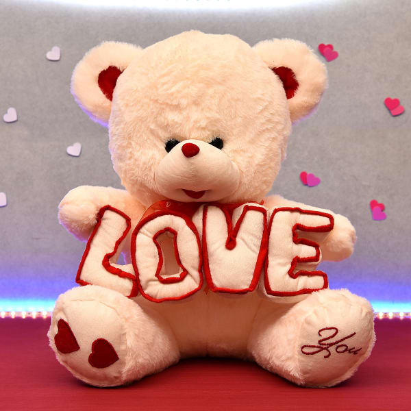 love with teddy bear