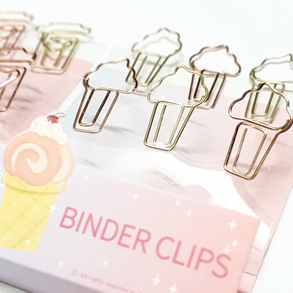Buy/Send Binder Clips Rose Gold And Gold Set Of 6 Online IGP JVS1233309
