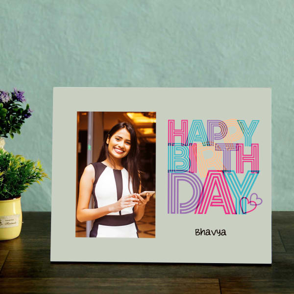 Birthday Themed Personalized Photo Frame