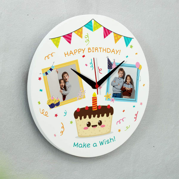 Birthday Themed Personalized Wall Clock Gift/Send Home and Living Gifts Online J11133061