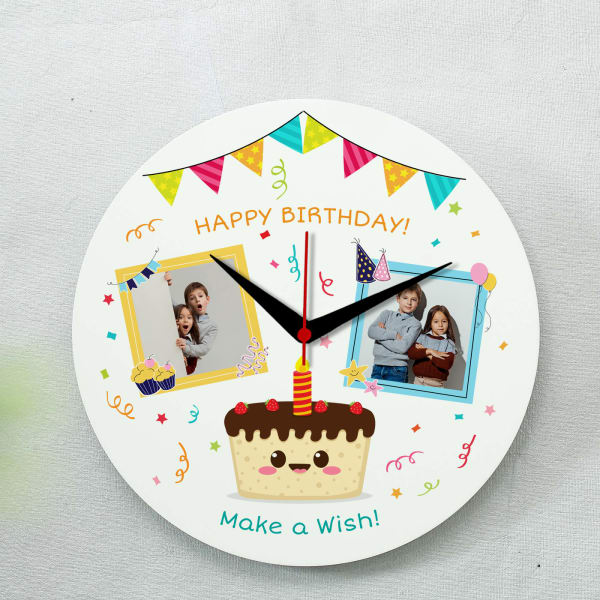 Birthday Themed Personalized Wall Clock