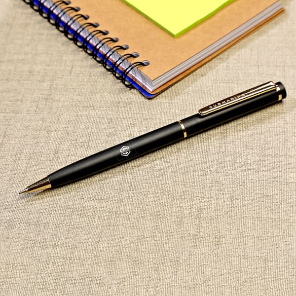 Black Ball Pen - Customized with Logo
