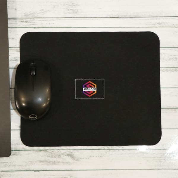 Black Mouse Pad - Customize With Logo