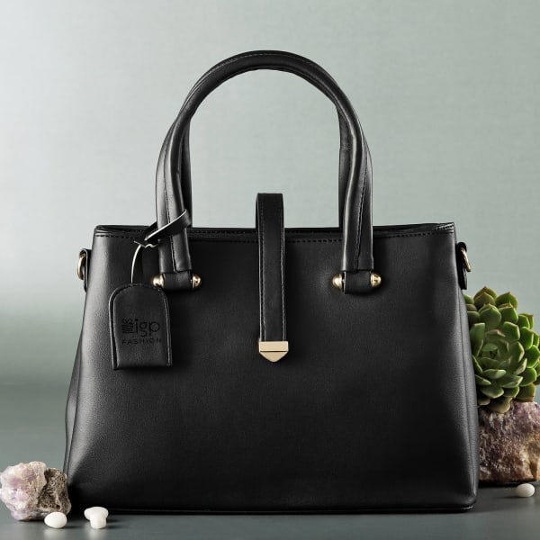 Black Trendy Handbag For Women