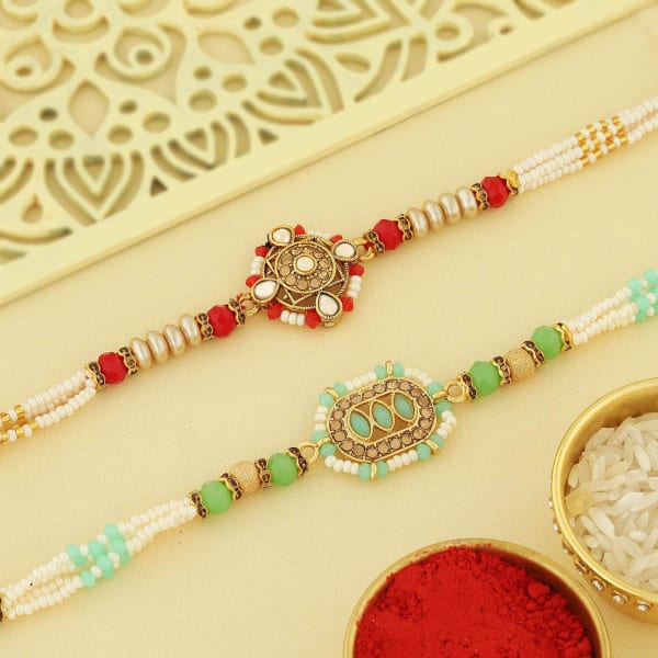 Blend of Love and Grace Set of 2 Rakhis