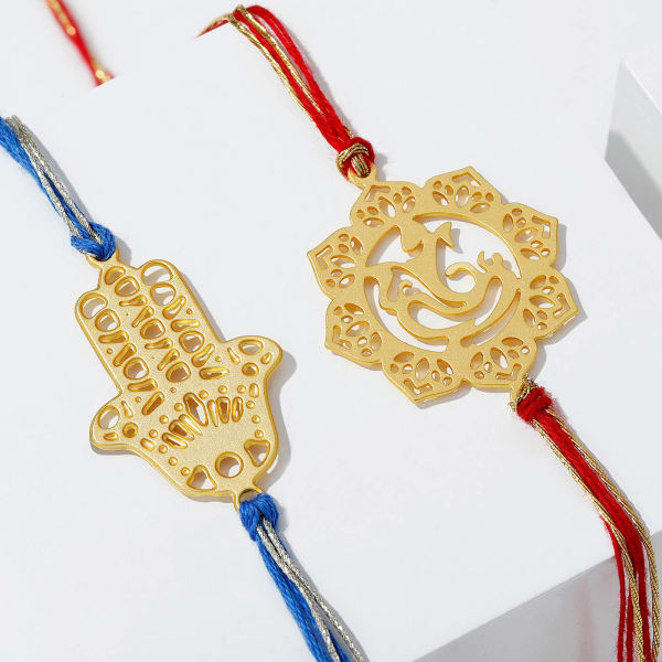 Blessings In Disguise Set of 2 Filigree Rakhis