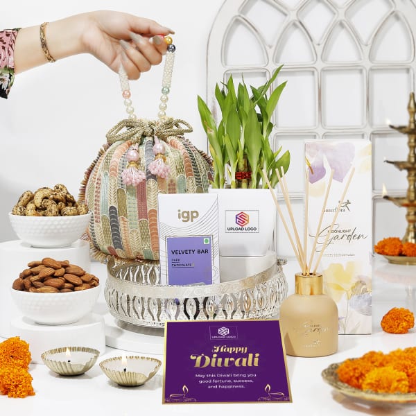 Blissful Silver Basket Diwali Hamper