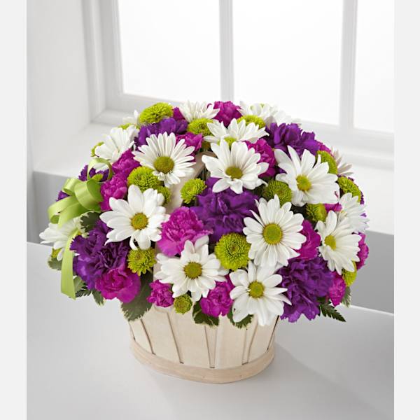 Blooming Bounty Bouquet - Basket Included