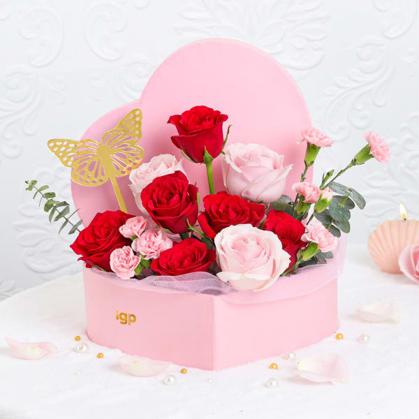 Blooms Of Love Valentine's Day Arrangement