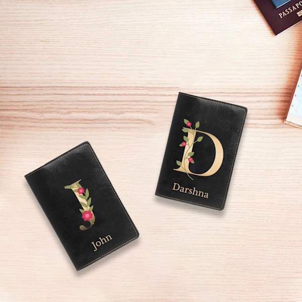 Blossom Bliss Personalized Passport Cover Combo