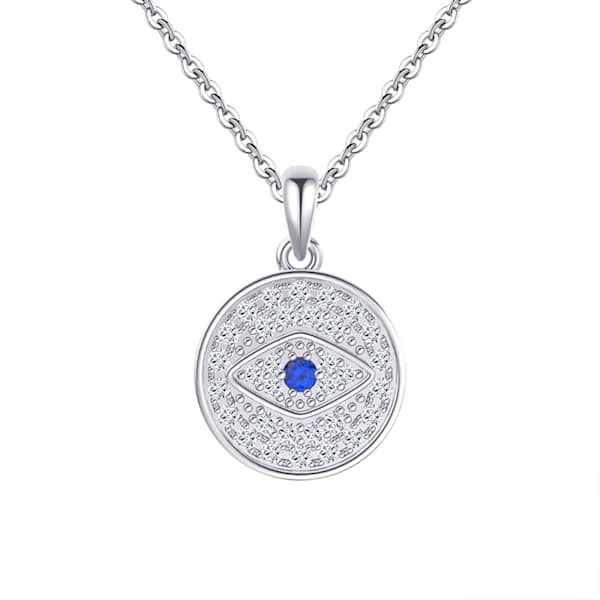 Blue Eye Sterling Silver Pendant
