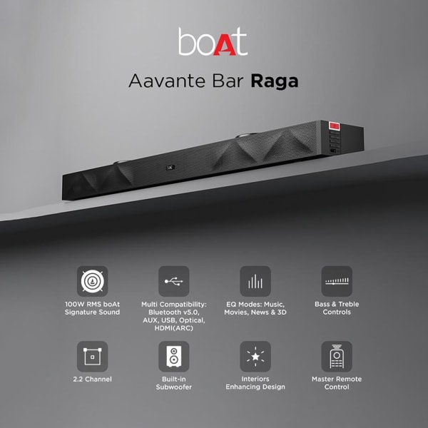 Boat Aavante Bar Raga Pitch Black