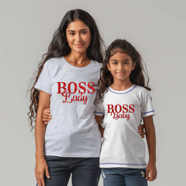 Boss Lady And Boss Baby T-shirt Combo