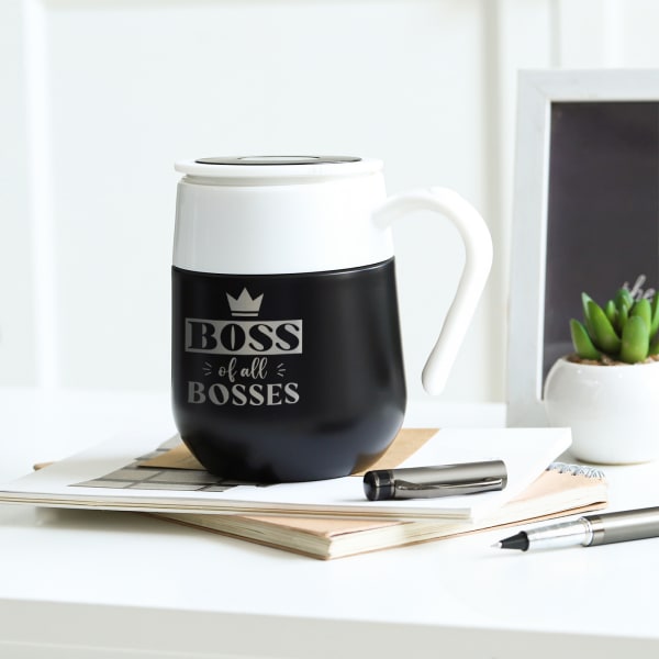 Boss Of All Bosses Personalized Temperature Mug