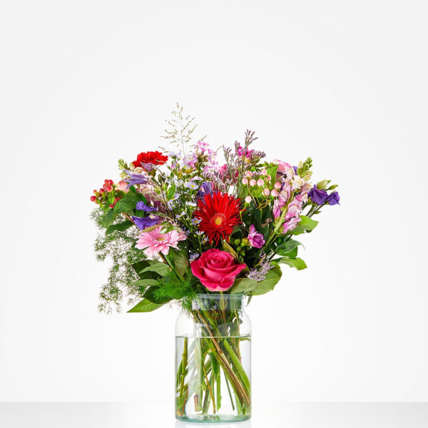 Bouquet: Happy birthday; excl. vase