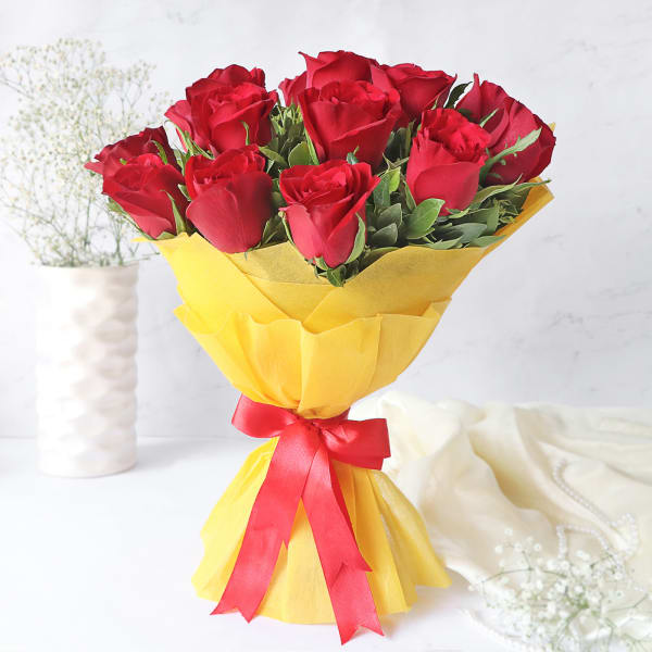 Bouquet of 15 Red Roses