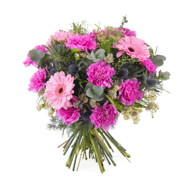 Bouquet of carnations and gerbera daisies