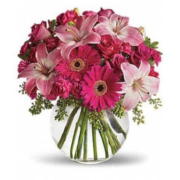Bouquet of Lilies Gerberas Carnations & Roses