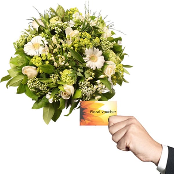 Bouquet with Floral voucher