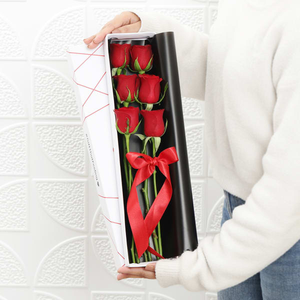 Box Of Romantic Roses