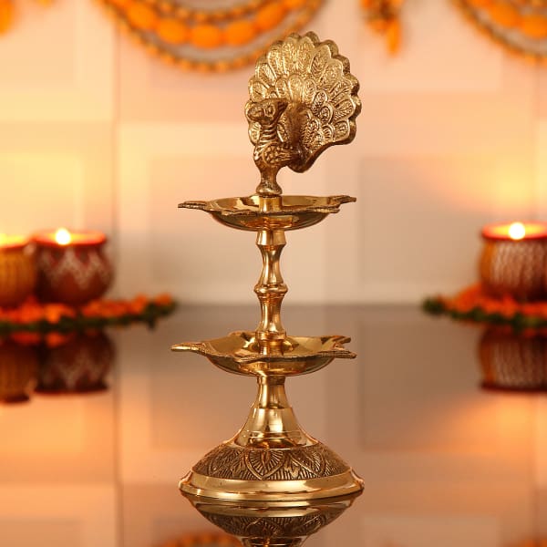 Brass Panchmahal Diya 2 In 1: Gift/Send Home And Living Gifts Online ...