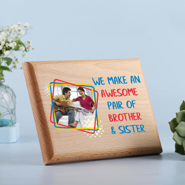 Brother Sister Special Personalized Photo Frame Gift/Send Home and