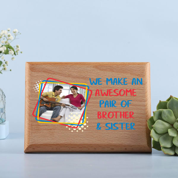 Brother-Sister Special Personalized Photo Frame