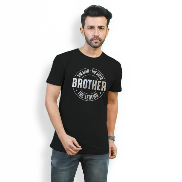 Brother The Man The Myth The Legend T-shirt - Black