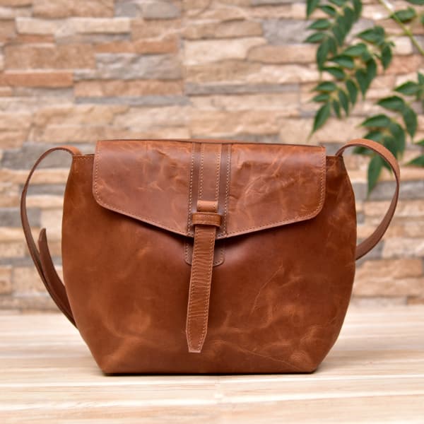 pure leather sling bag