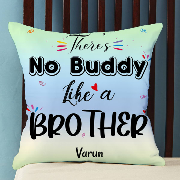Buddy Like Brother Personalized Satin Pillow
