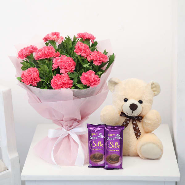 dairy milk silk with teddy bear