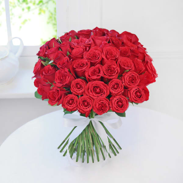Bunch of 50 Roses for your Love
