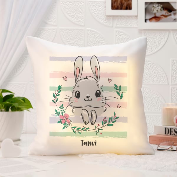 Bunny Personalized LED Cushion
