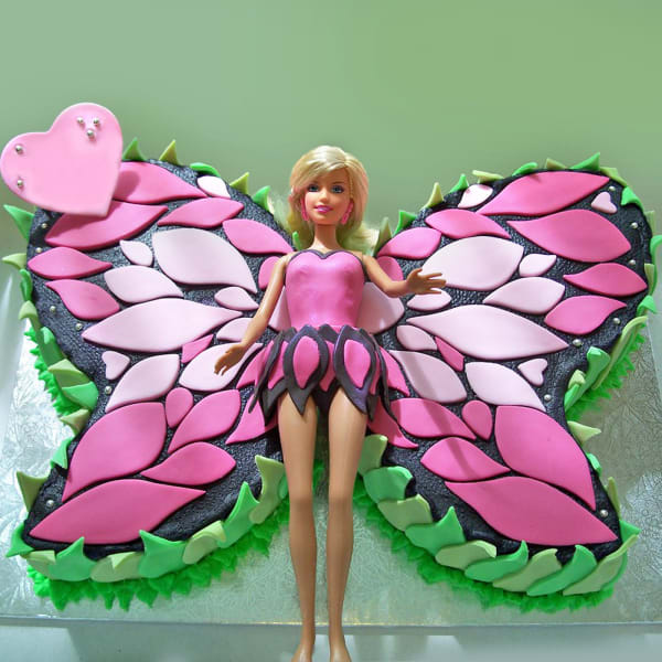 Butterfly Barbie Cake (3 Kg)