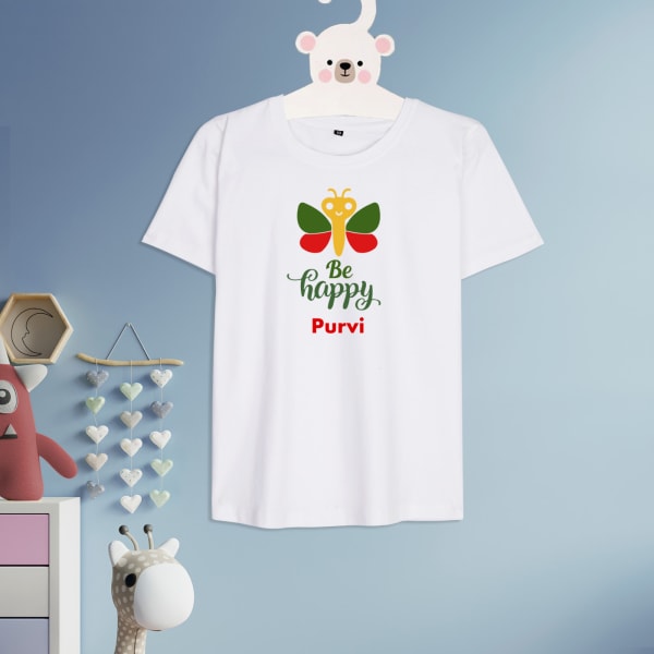Butterfly Personalized Kids T-Shirt