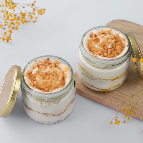 Butterscotch Crunch Jar Cakes (Set of 2)