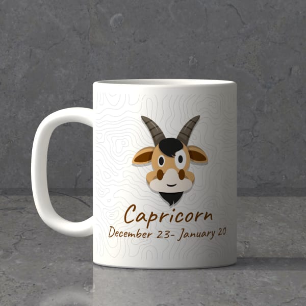 Capricorn Sun Sign Birthday Mug