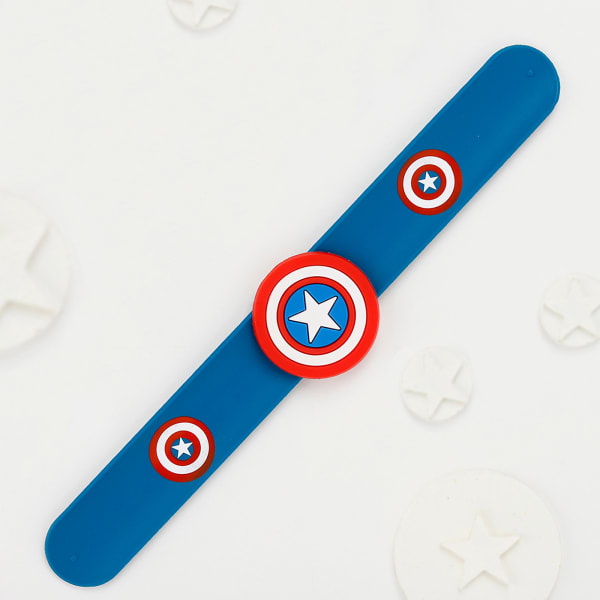 Captain America Shield Rakhi Combo For Kids