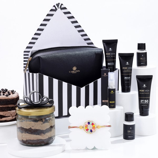 Carlton London Grooming Essentials And Rakhi Hamper For Men