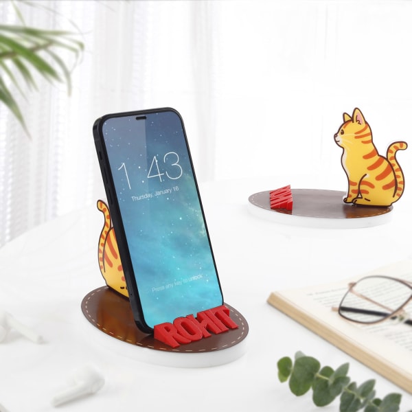 Cat-Shaped Personalized Mobile Stand